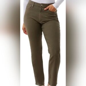 32 Degrees Olive Women's Straight Leg Jeans